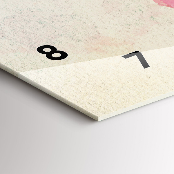 Reloj horizontal Mapamundi en acuarela