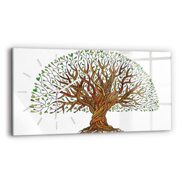 Reloj horizontal Raíces de árbol