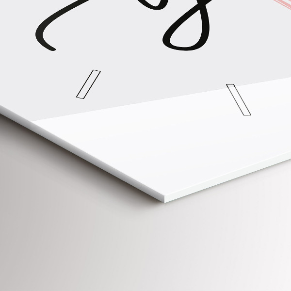 Reloj horizontal Inscripción Sé tú mismo