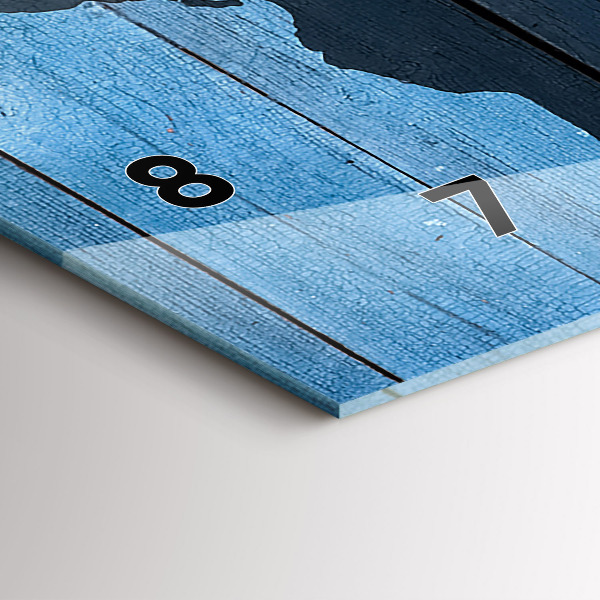 Reloj de cristal horizontal Tablero mapamundi