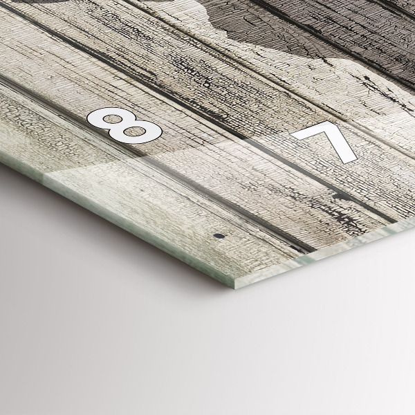 Reloj de cristal horizontal Mapa del mundo Tablones