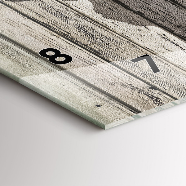 Reloj de cristal horizontal Mapa del mundo Tablones