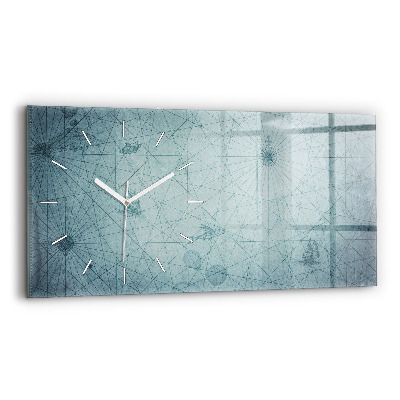 Reloj de cristal horizontal Mapa vintage