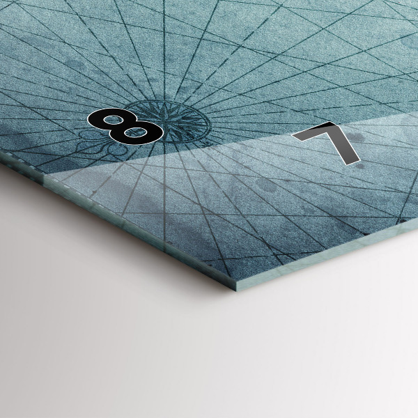 Reloj de cristal horizontal Mapa vintage