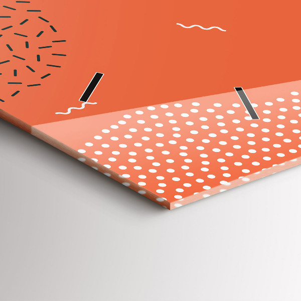 Reloj de cristal horizontal POP abstracto