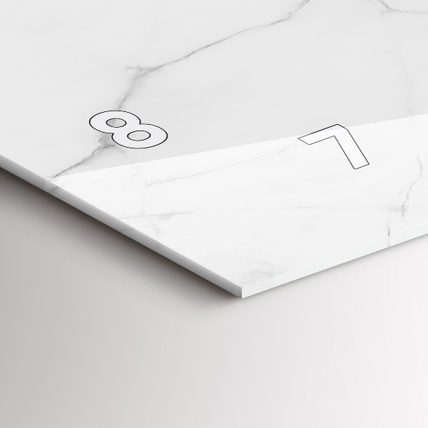 Reloj horizontal Mármol decorativo