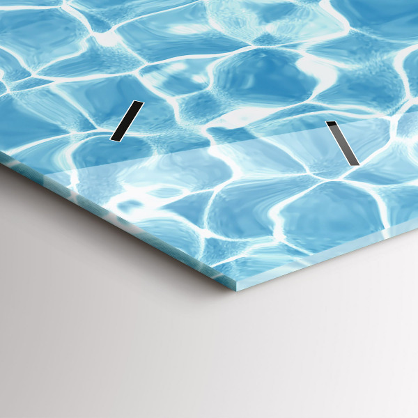 Reloj de cristal horizontal Flamencos hinchables