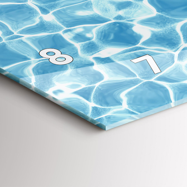 Reloj de cristal horizontal Flamencos hinchables