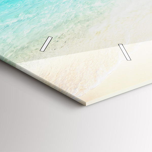 Reloj de cristal horizontal Isla tropical