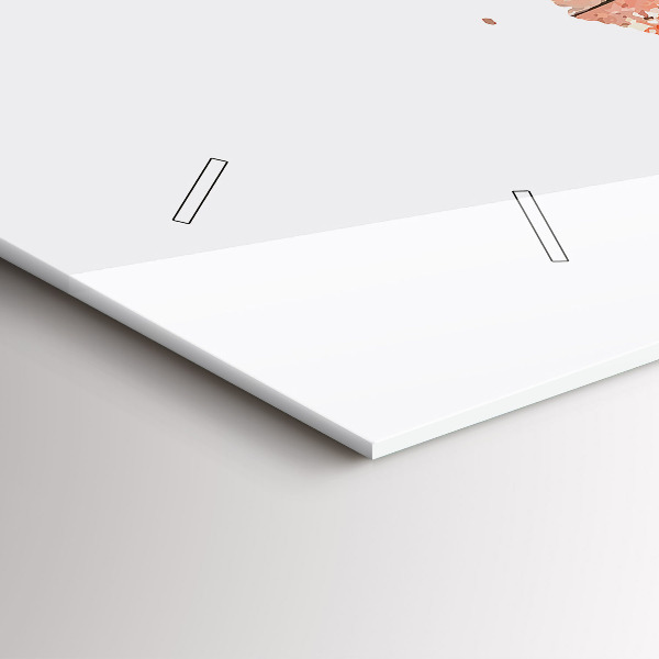 Reloj horizontal Viejo mapa de ladrillos