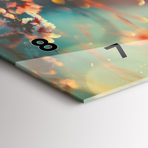 Reloj horizontal Flores de primavera