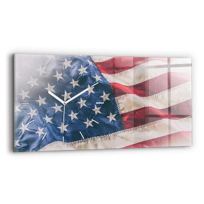 Reloj horizontal Bandera americana