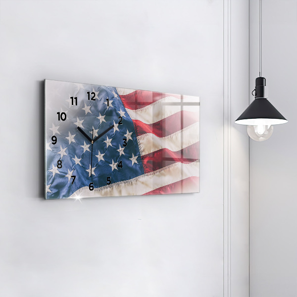 Reloj horizontal Bandera americana