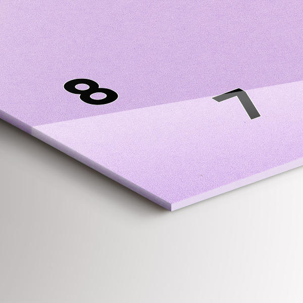 Reloj de cristal horizontal Patrón pastel