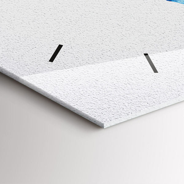 Reloj de cristal horizontal Acuarela mapamundi