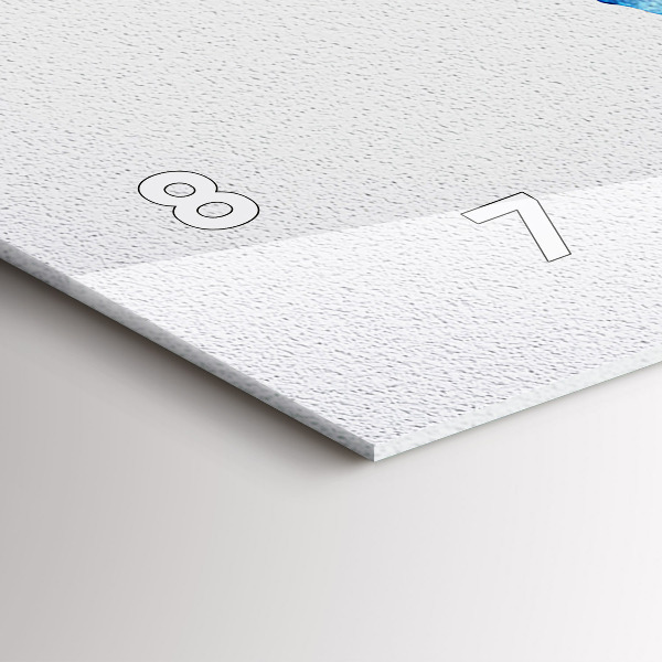 Reloj de cristal horizontal Acuarela mapamundi