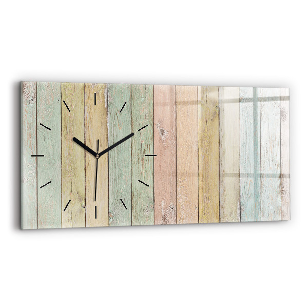 Reloj horizontal Tablas de colores