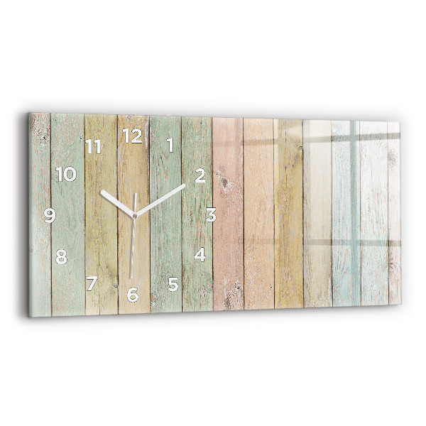 Reloj horizontal Tablas de colores