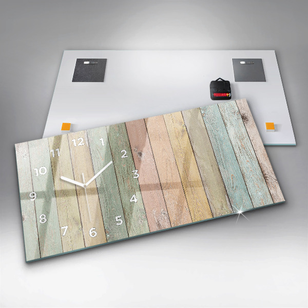 Reloj horizontal Tablas de colores