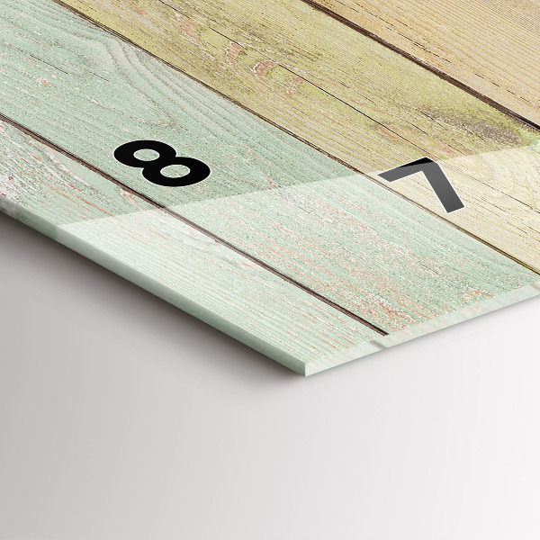 Reloj horizontal Tablas de colores