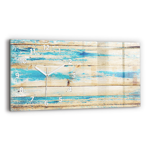 Reloj horizontal Madera rayada