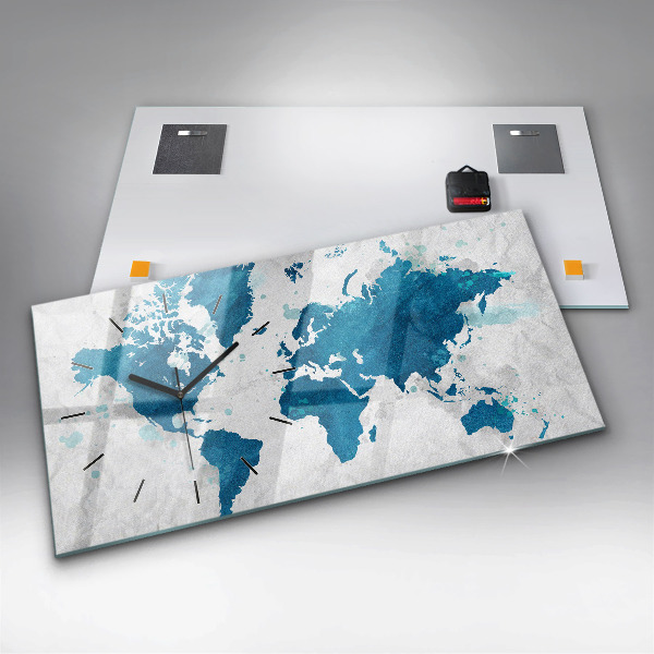 Reloj horizontal Mapamundi