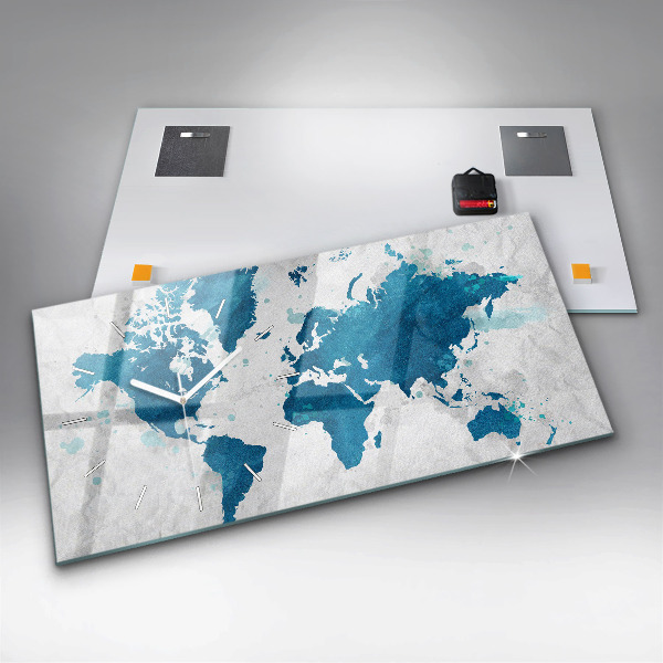 Reloj horizontal Mapamundi