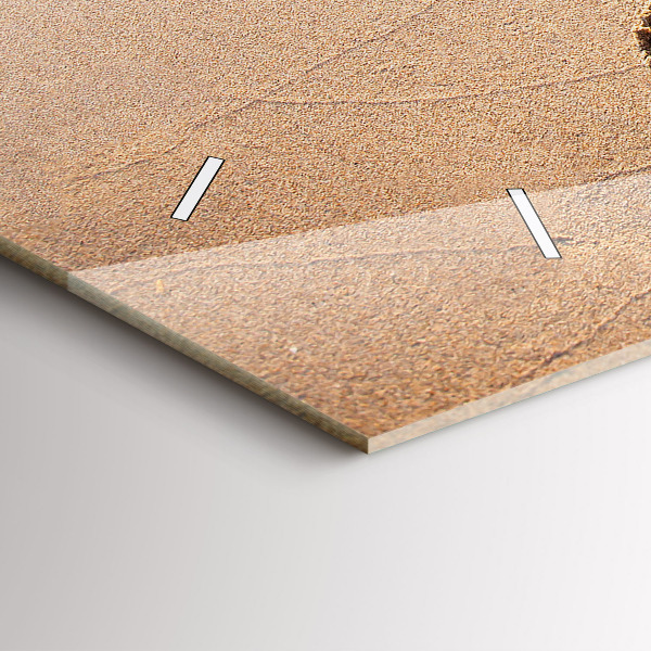 Reloj de cristal horizontal Cita en la playa