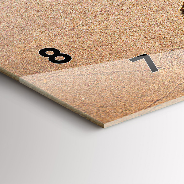 Reloj de cristal horizontal Cita en la playa