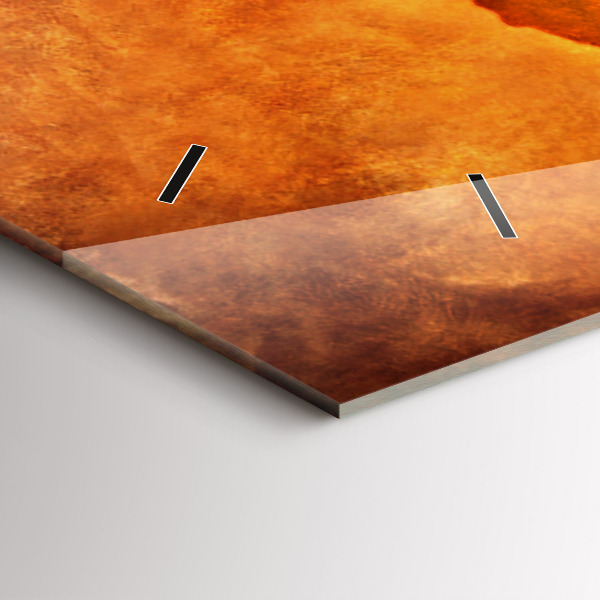 Reloj de cristal horizontal Gran mapamundi