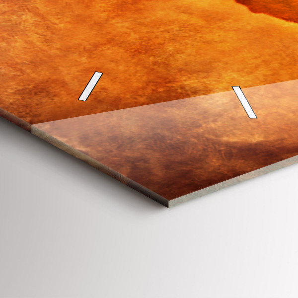 Reloj de cristal horizontal Gran mapamundi