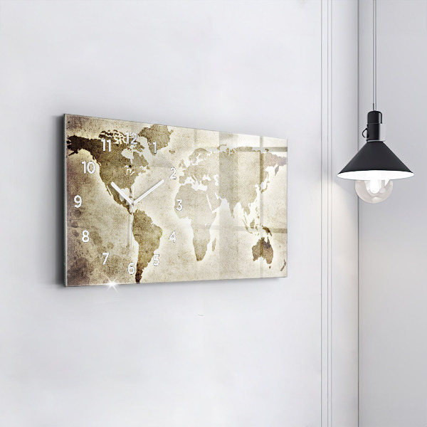 Reloj horizontal Mapamundi