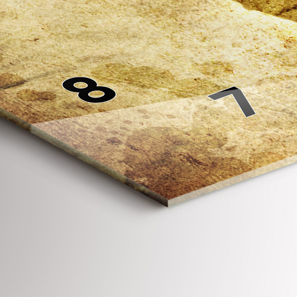 Reloj de cristal horizontal Antiguo mapamundi