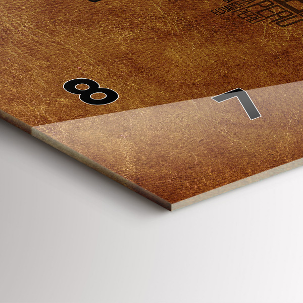 Reloj horizontal Mapa con nombres de países