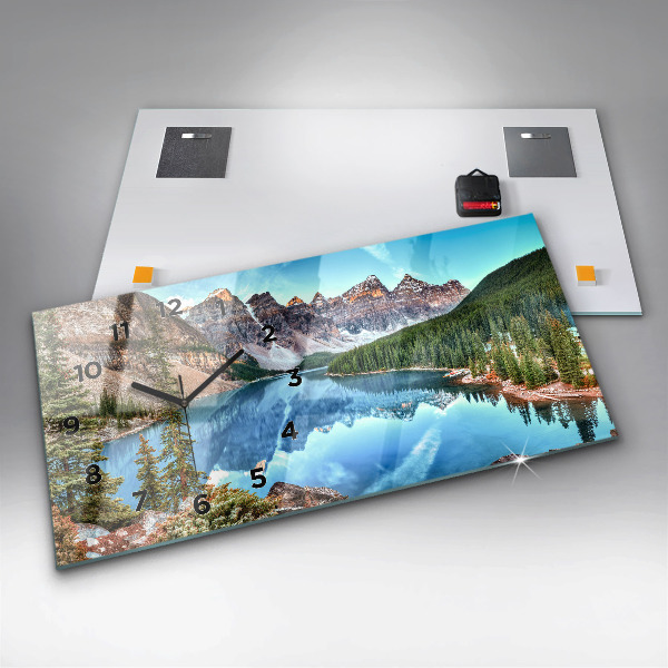 Reloj de cristal horizontal Paisaje montañoso