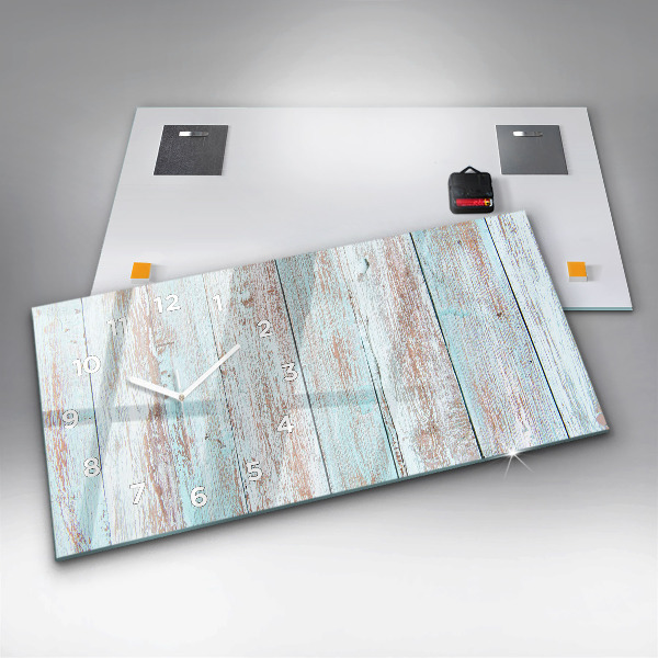Reloj horizontal Madera al pastel