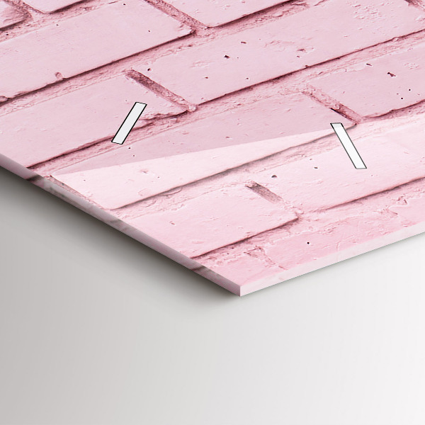 Reloj de cristal horizontal Pared de ladrillos