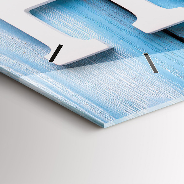 Reloj horizontal Inscripción de una casa