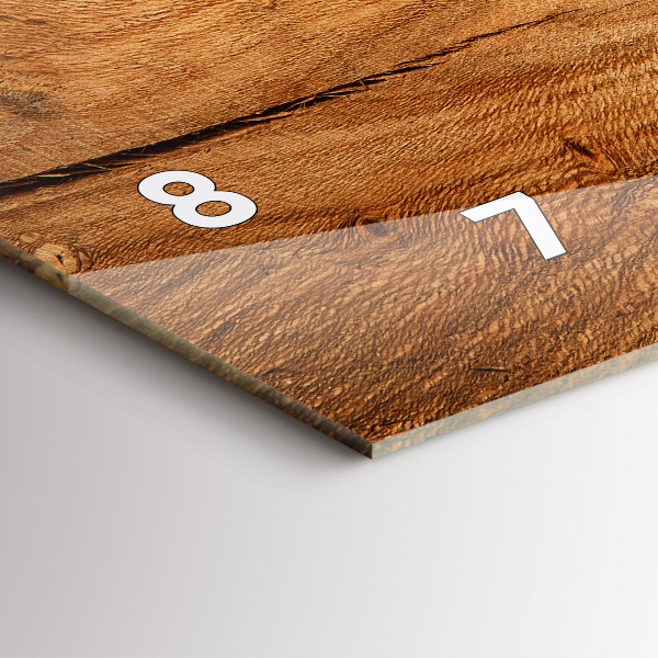 Reloj horizontal Textura de madera