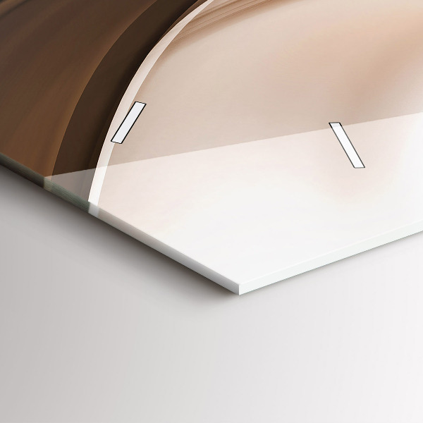 Reloj de cristal horizontal Línea abstracta