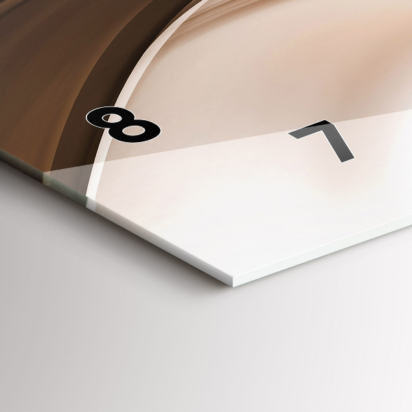 Reloj de cristal horizontal Línea abstracta