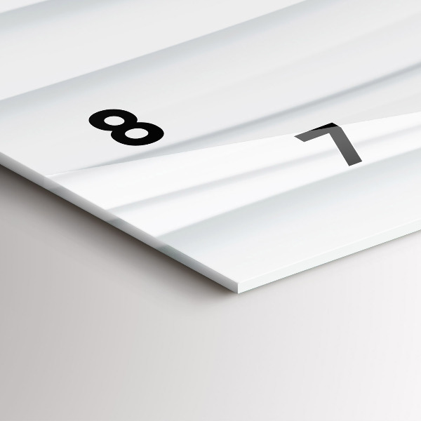 Reloj de cristal horizontal Textura de olas