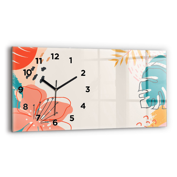 Reloj horizontal Plantas hawaianas