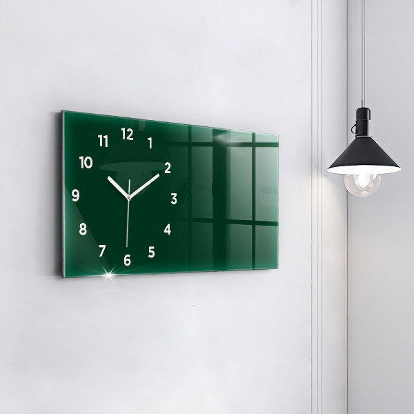 Reloj horizontal Botella de color verde