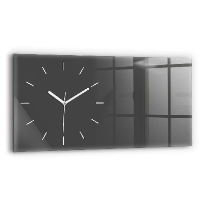 Reloj de cristal horizontal Color gris