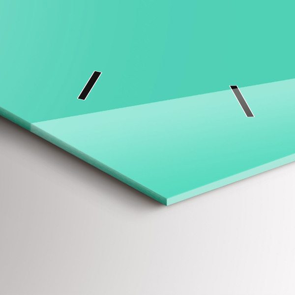 Reloj de cristal horizontal Color turquesa