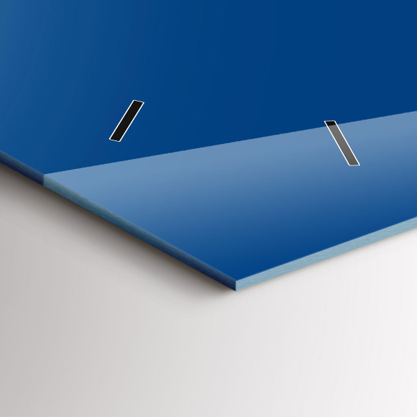 Reloj de cristal horizontal Color azul