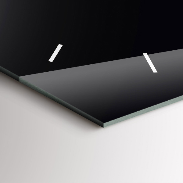 Reloj de cristal horizontal Color negro