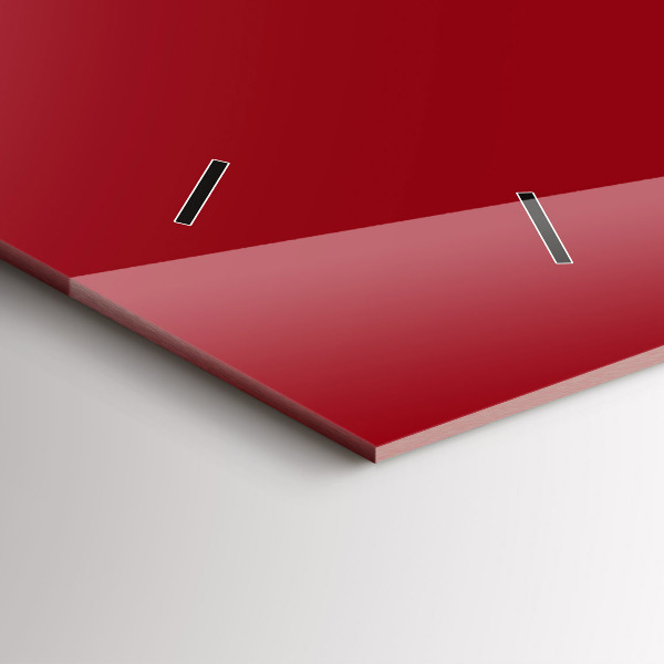 Reloj de cristal horizontal Color rojo