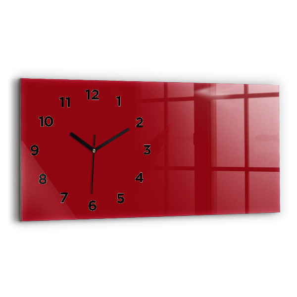 Reloj de cristal horizontal Color rojo